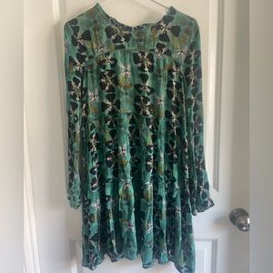Knox rose med green printed dress